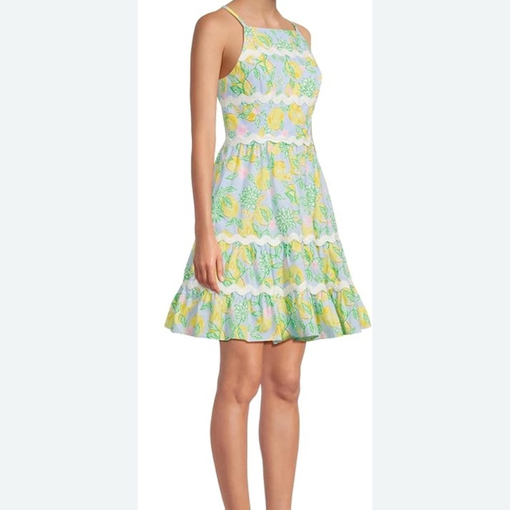 Lilly Pulitzer Angelynn Dress in Bluette Make Lemonade size 14 NWT
